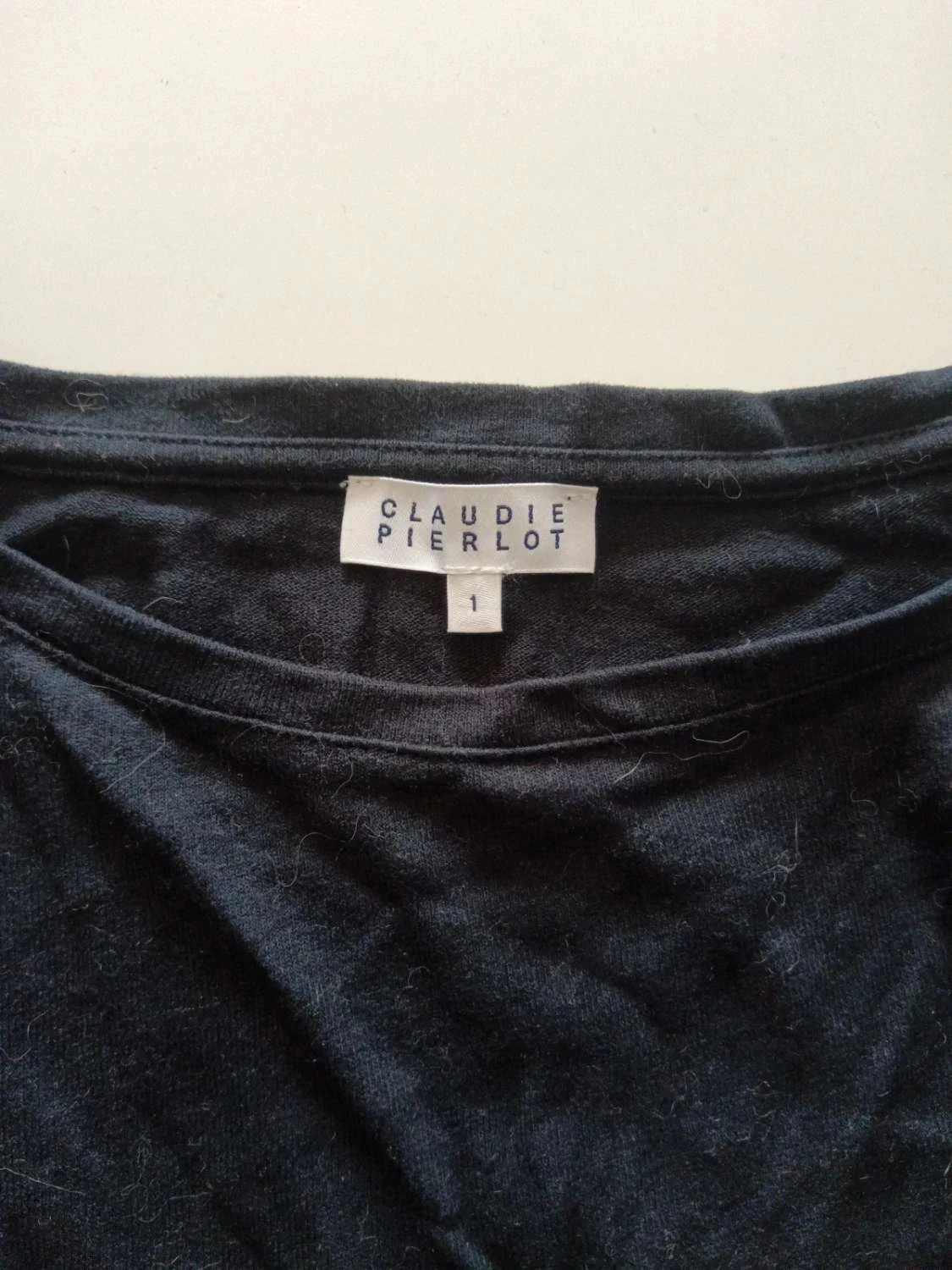 C128 t-shirt marine Claudie Pierlot T1 – photo 3